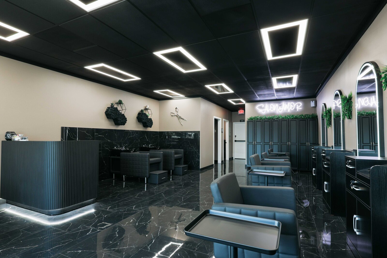 Salon Amor interior detail, Campbell